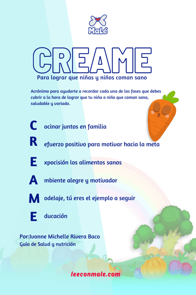 CREAME alimentación niñas y niños