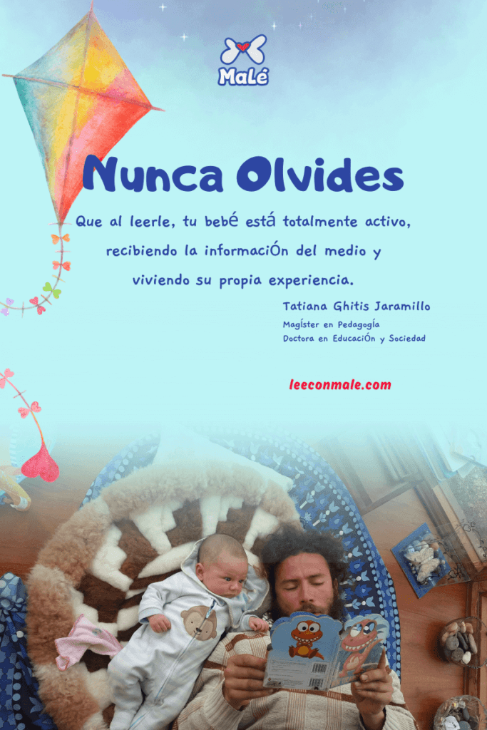 La lectura - Papá y bebé 